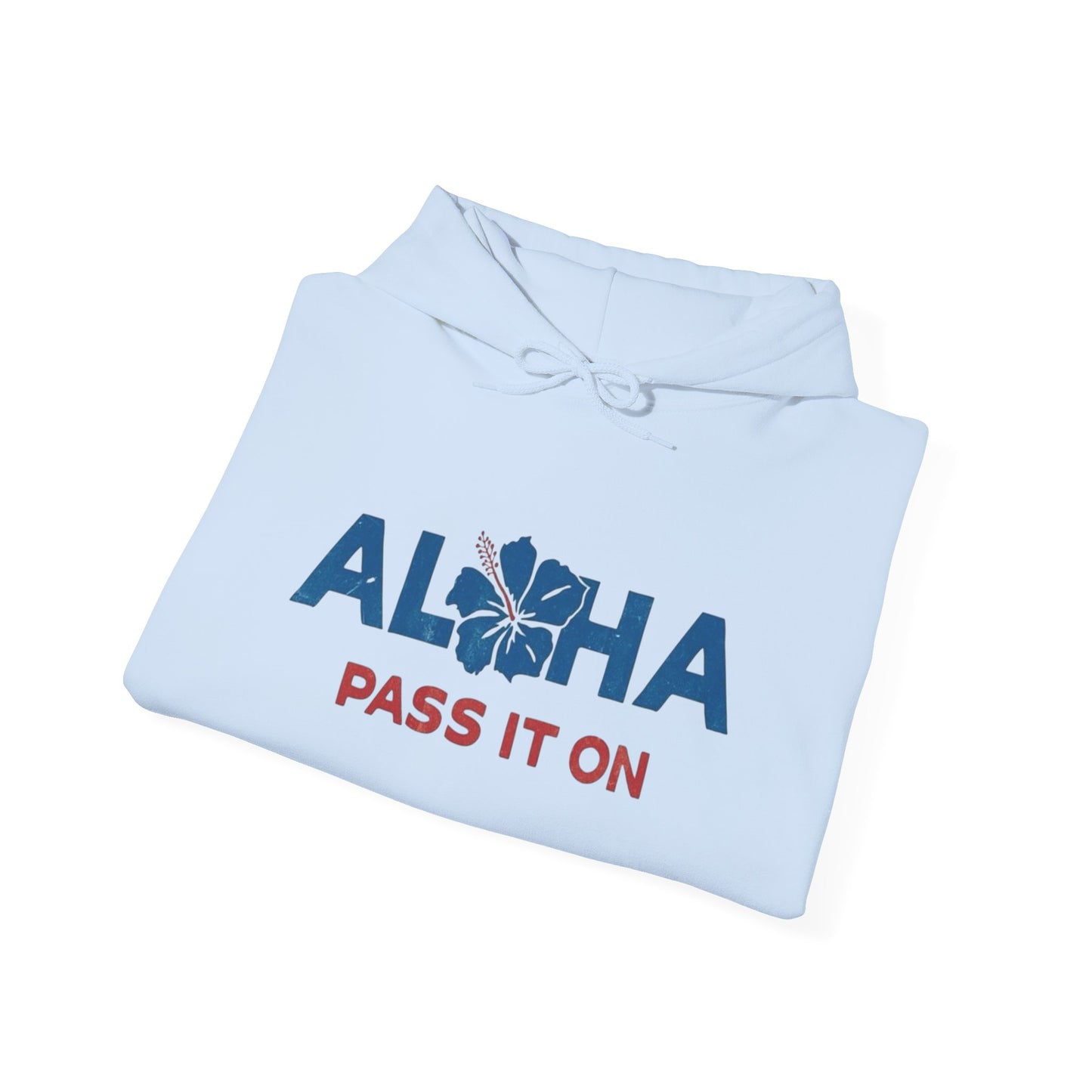 Aloha Pass It On Hawaii Graphic Hoodie Unisex Heavy Blend™ Hooded Sweatshirt