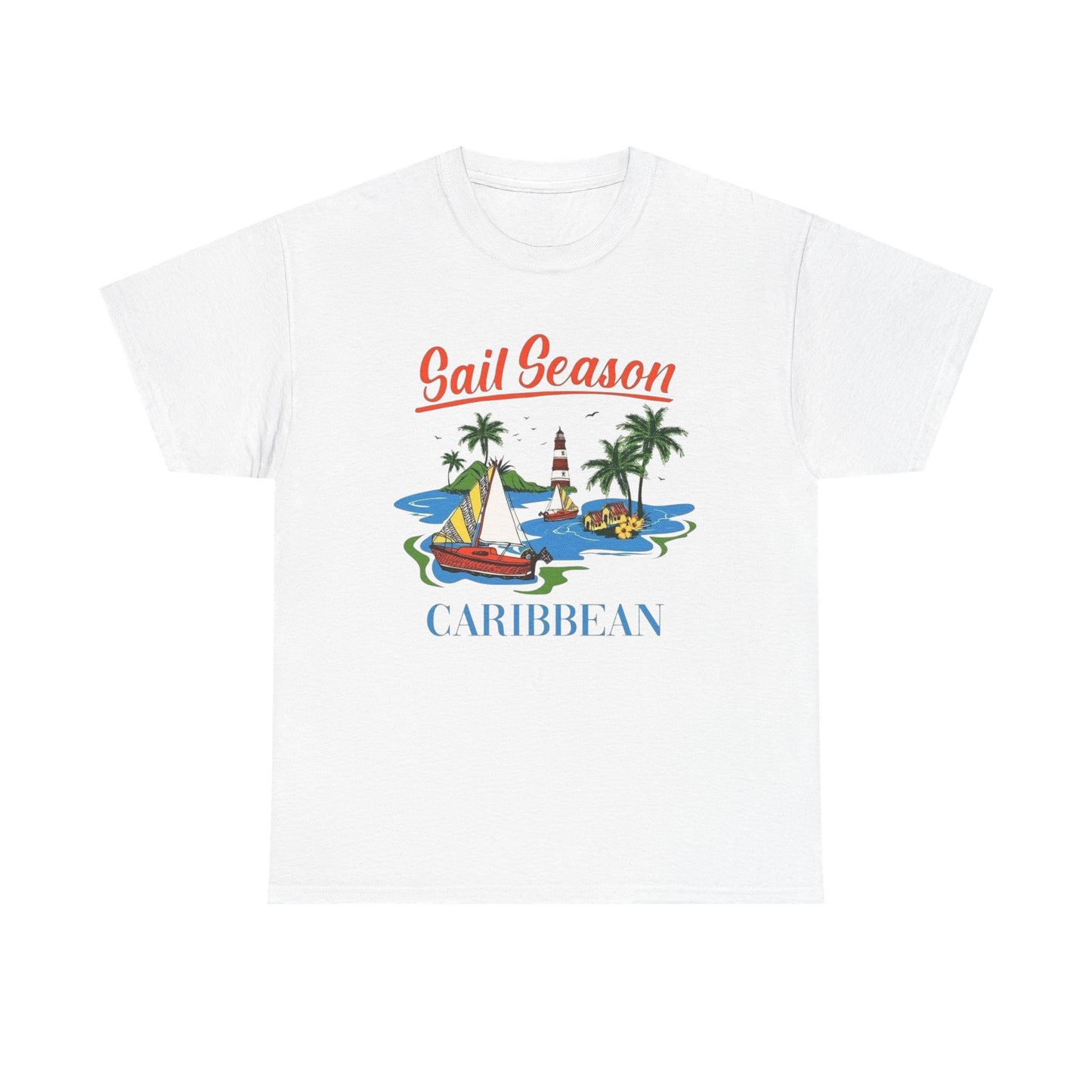 Sail Season Caribbean Graphic T Shirt NEW ADULT