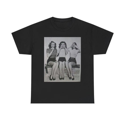 Speak No Evil Hear No Evil Hear No Evil Graphic T Shirt ADULT NEW Heavy Cotton