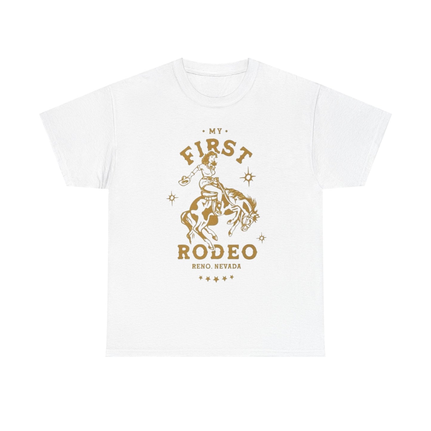 My First Rodeo Graphic T Shirt Unisex Heavy Cotton Tee