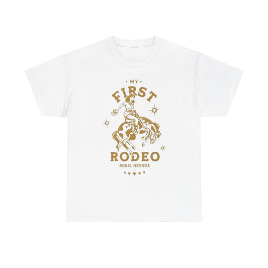 My First Rodeo Graphic T Shirt Unisex Heavy Cotton Tee