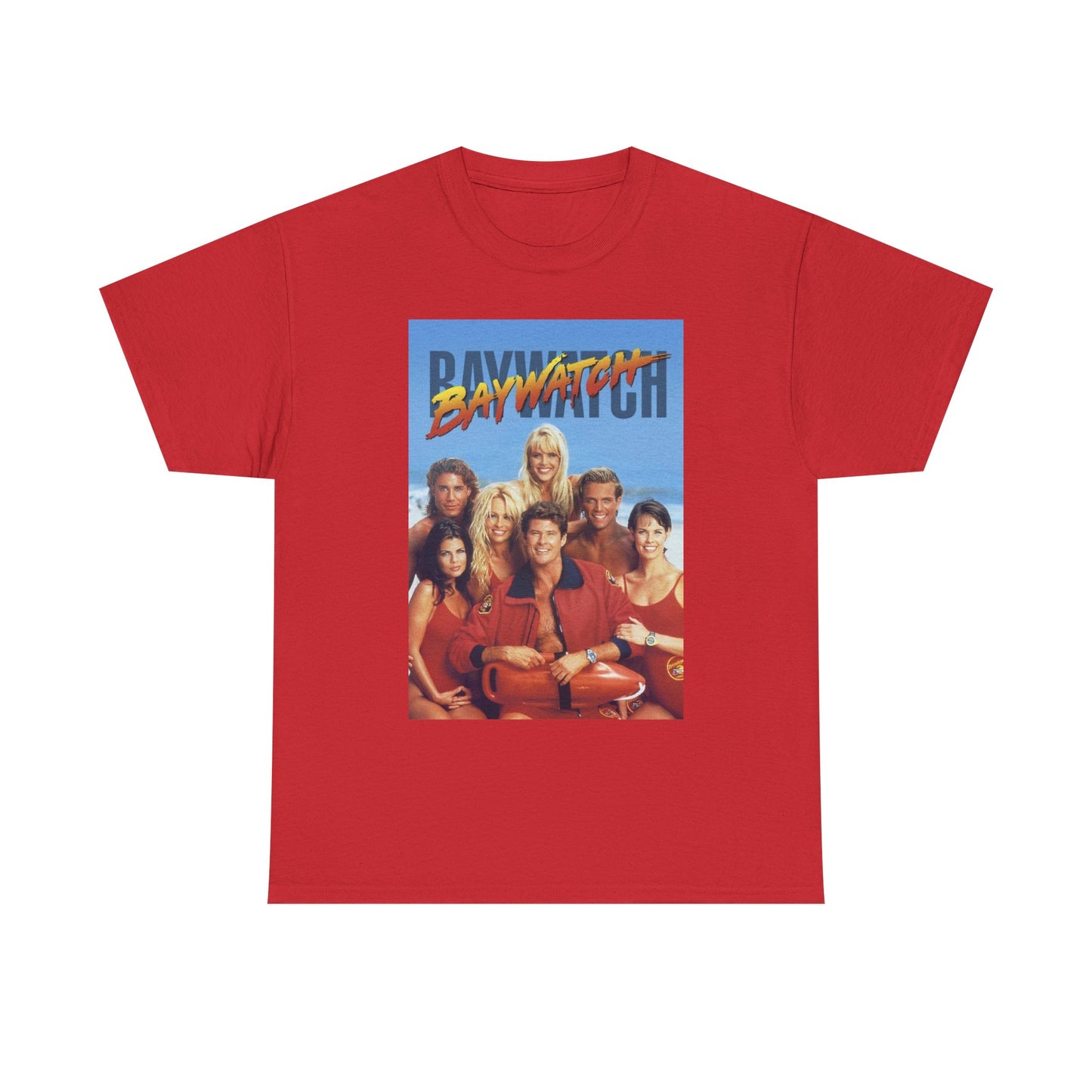 Baywatch 90s Retro T Shirt Graphic Unisex Heavy Cotton Tee NEW GIFT
