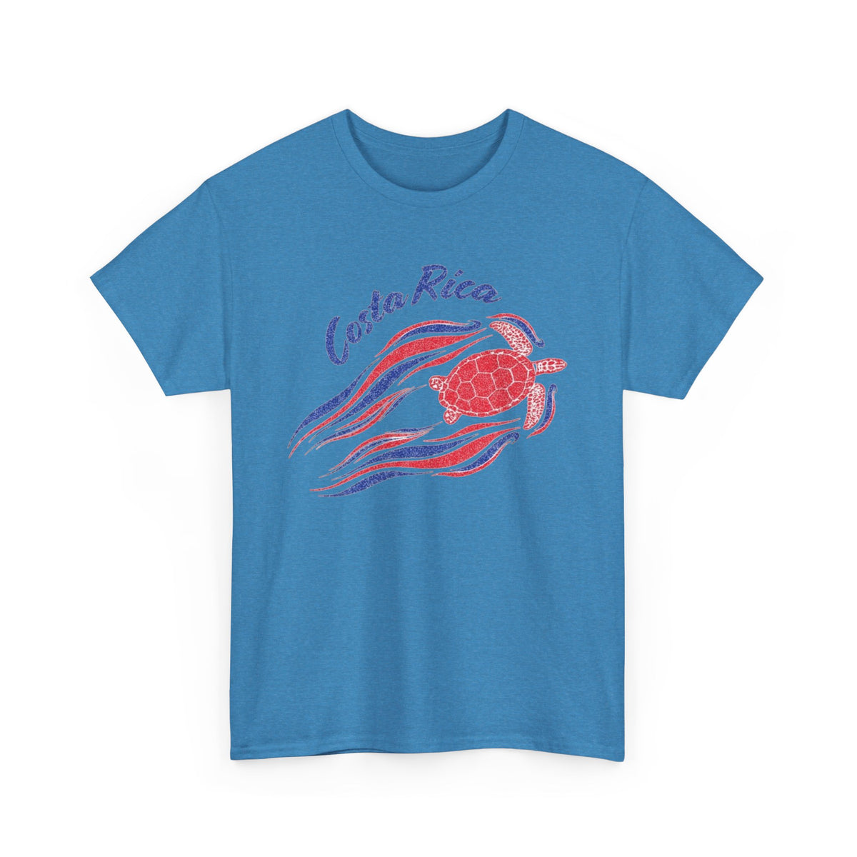 Costa Rica Sea Turtles Graphic T Shirt Vintage Men's Heavy Cotton Tee