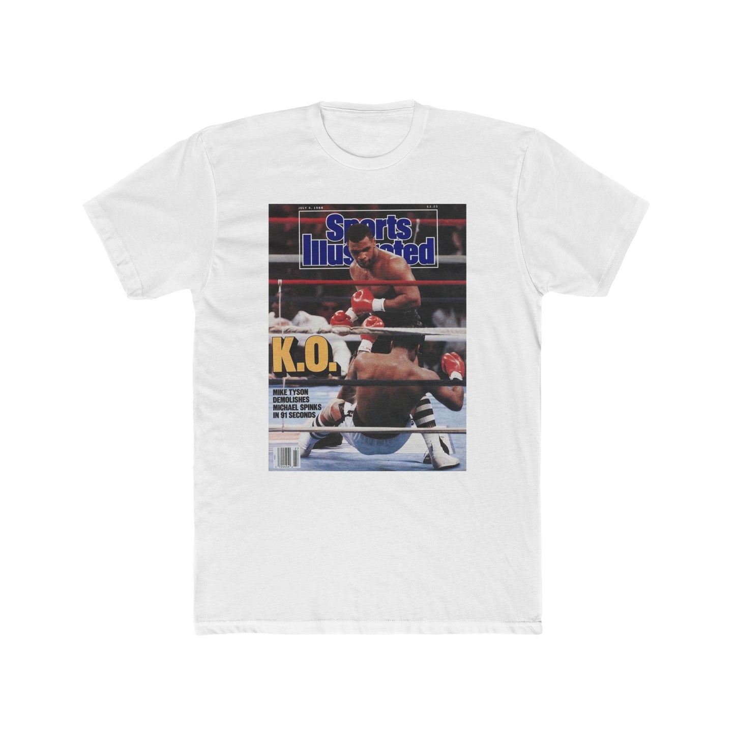Mike Tyson Tshirt vintage New York  Men's Cotton Crew Tee boxing mma wrestling