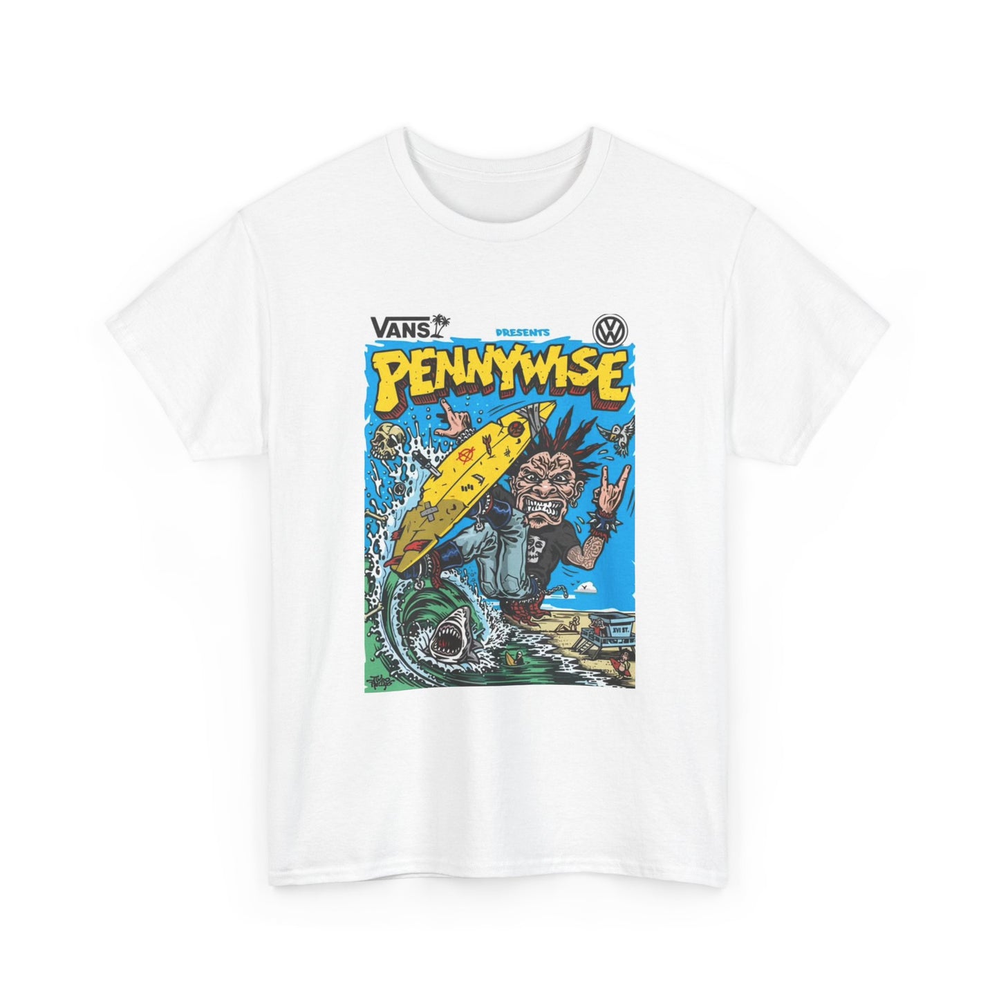 Pennywise T-shirt vintage punk classic rock graffiti graphic Unisex Heavy Cotton