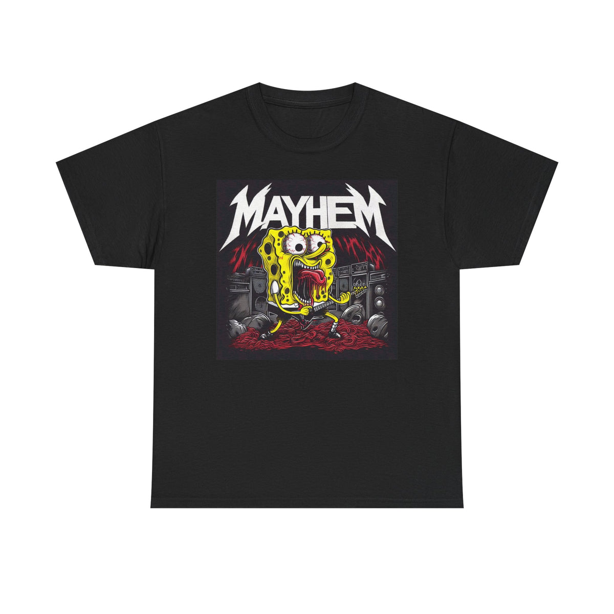 Mayhem Graphic T Shirt Funny Rock Poster Vintage Unisex Heavy Cotton Tee