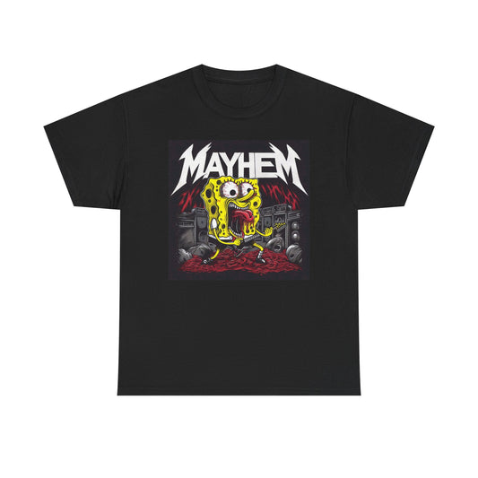 Mayhem Graphic T Shirt Funny Rock Poster Vintage Unisex Heavy Cotton Tee