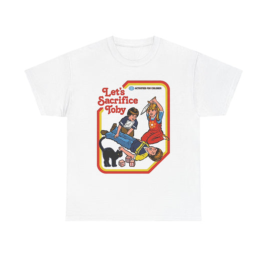 Lets Sacrifice Toby Graphic T Shirt Funny Retro Poster Unisex Heavy Cotton Tee