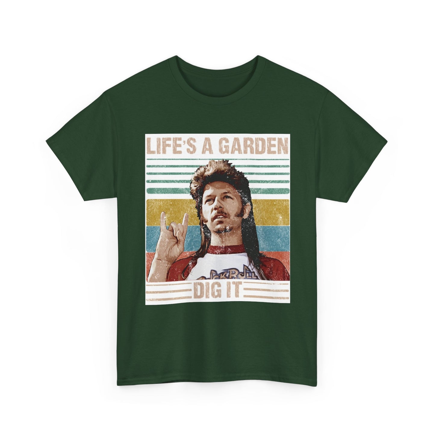 Lifes A Garden Dig It T Shirt Funny Joe Dirt Movie Unisex Heavy Cotton Tee