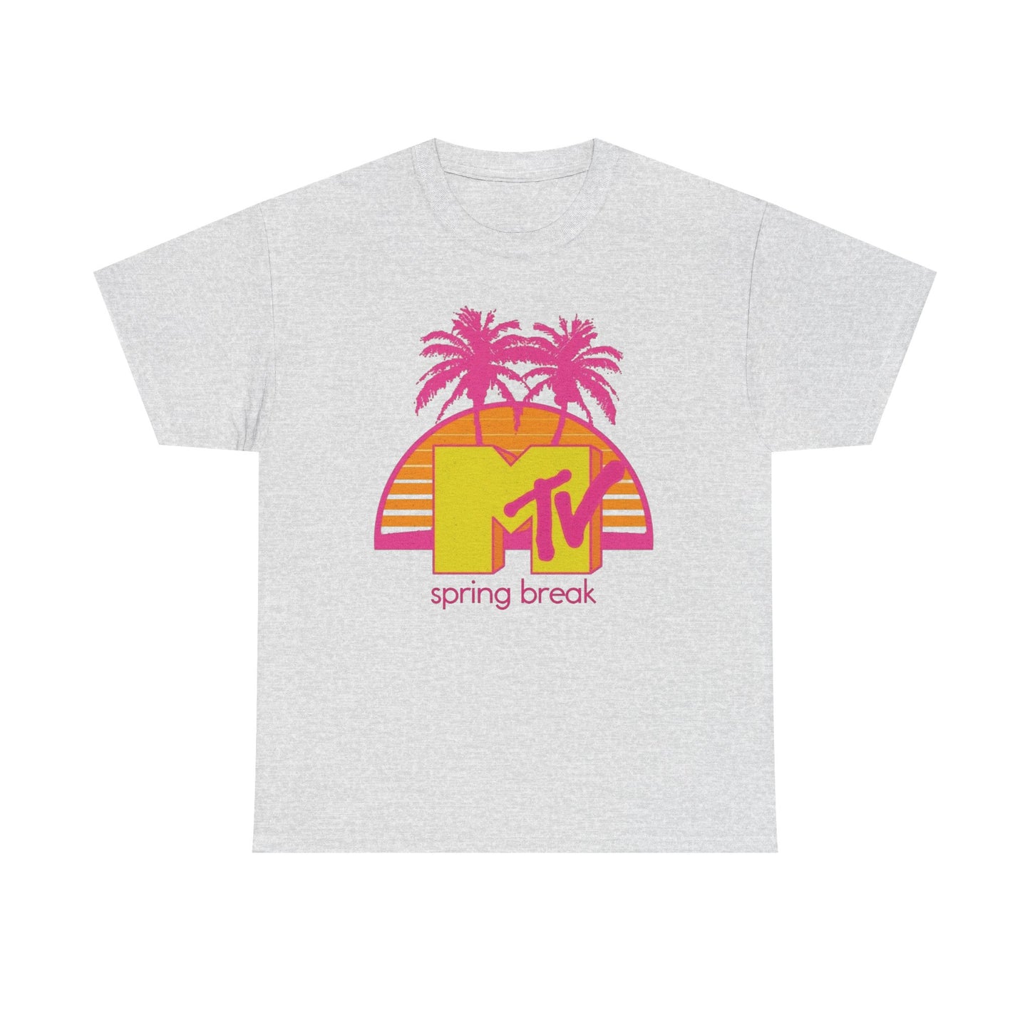 MTV Spring Break Vintage Graphic T Shirt NEW Unisex Heavy Cotton Tee