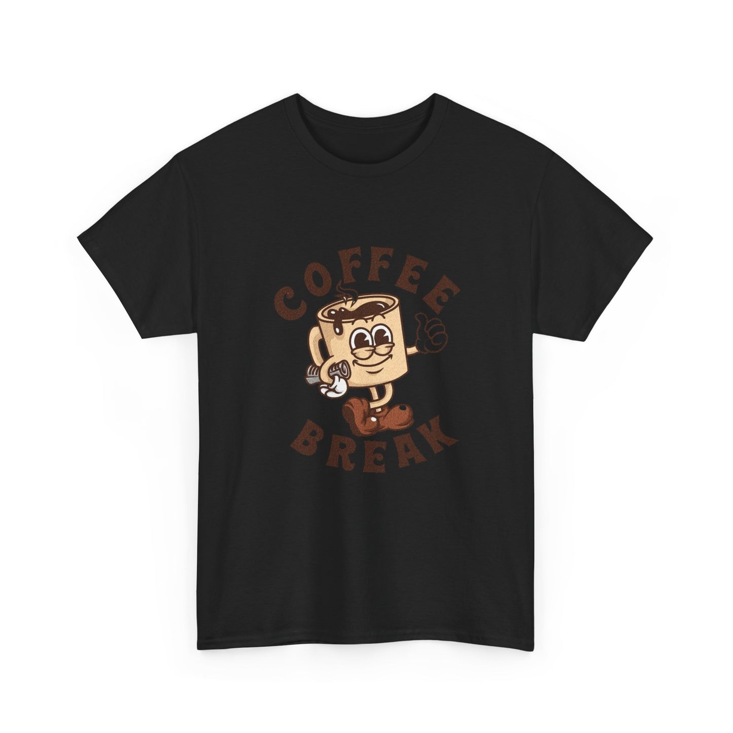 Coffee Break Graphic T Shirt Unisex Heavy Cotton Tee NEW GIFT