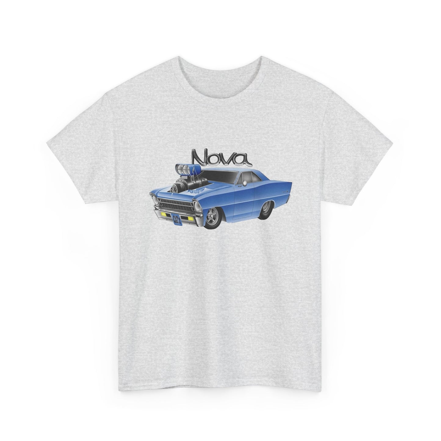 Chevy Nova Classic Muscle Car Graphic T Shirt Unisex Heavy Cotton Tee NEW
