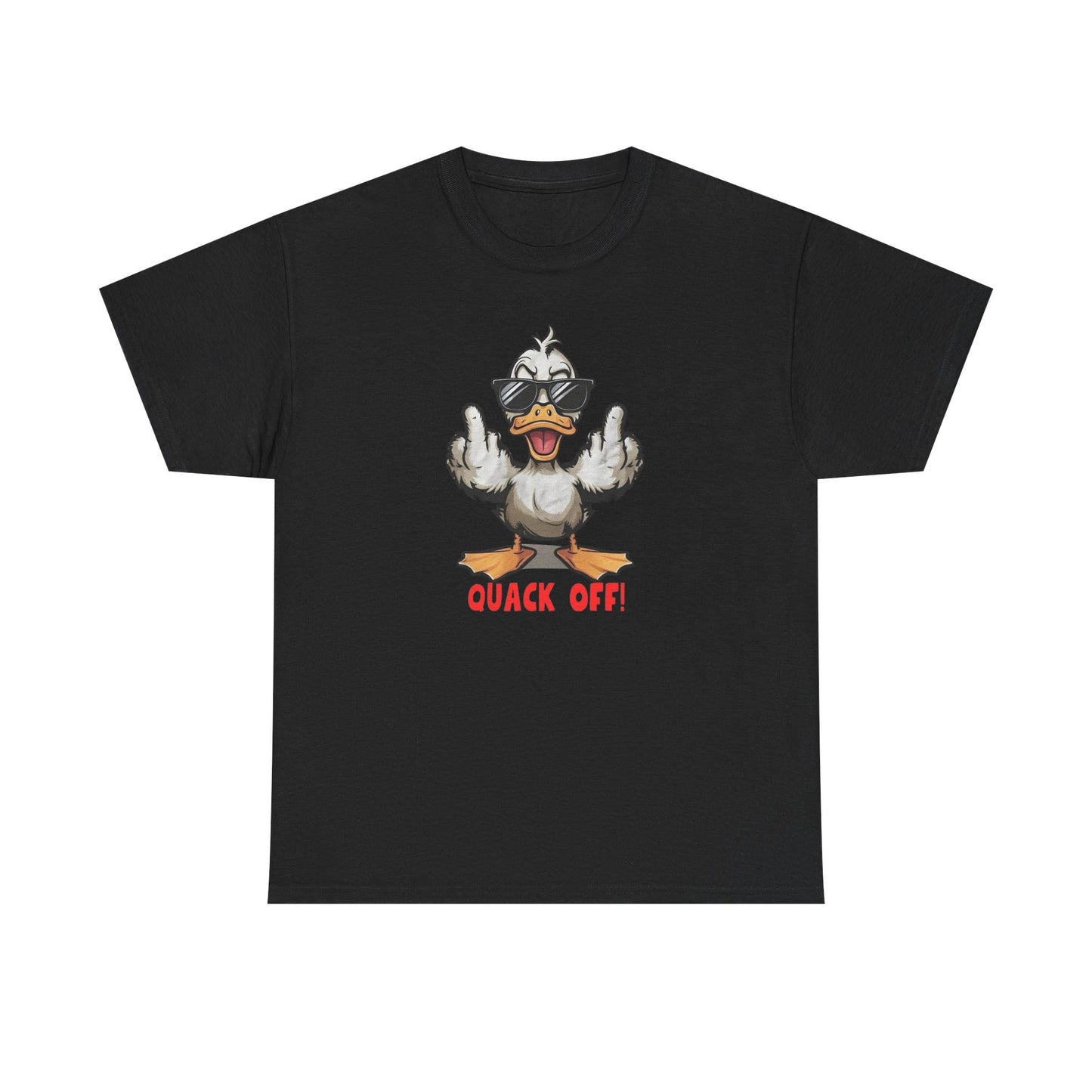 Quack Off Funny Duck Graphic T-Shirt Comfy Cotton Tee Brand NEW