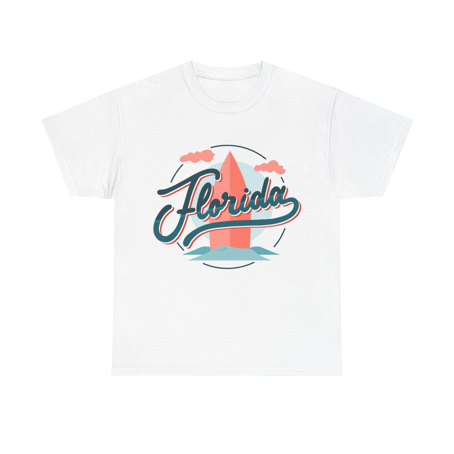 Florida Graphic T-shirt Summer Beach Miami Tampa Merch Unisex Heavy Cotton Tee
