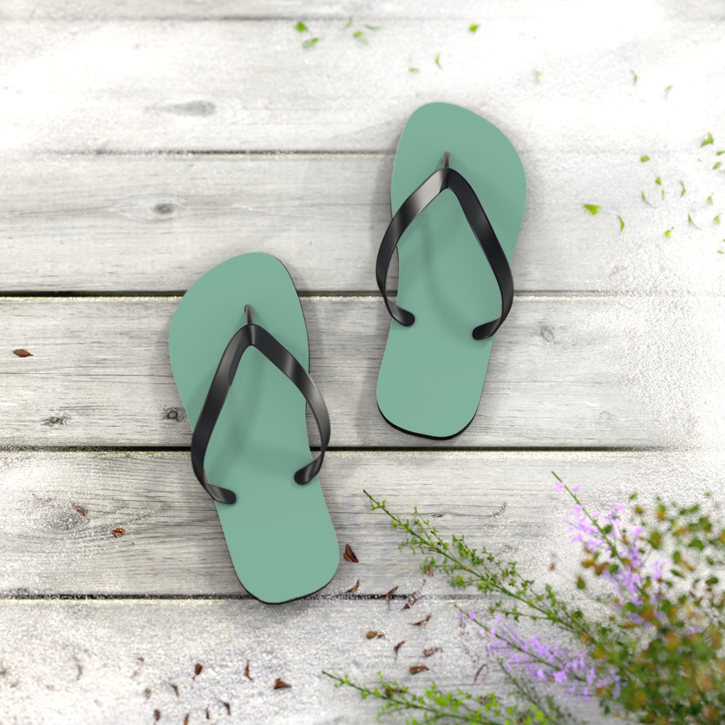 Mint Green Flip Flops, Sandals Slides, Summer Footwear, Brand New