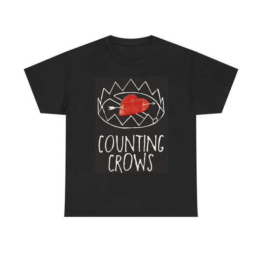 Counting Crows Graphic T Shirt Vintage Broken Heart Unisex Heavy Cotton Tee
