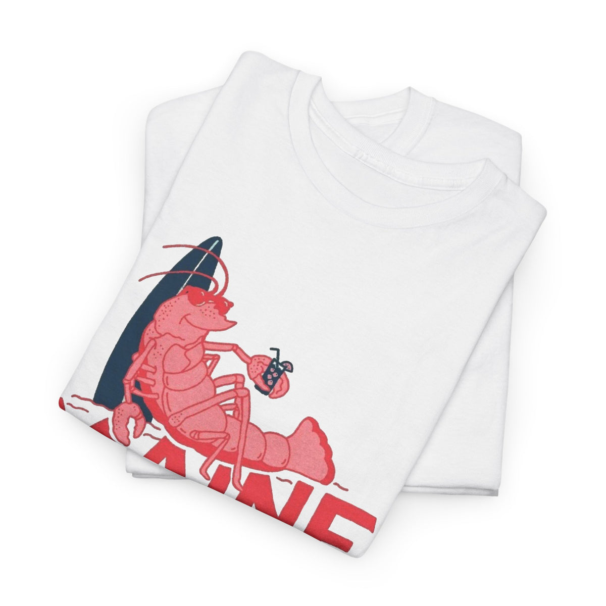 Maine York Beach Lobster Tee | Coastal Vacation Shirt Men's Graphic T Shirt
