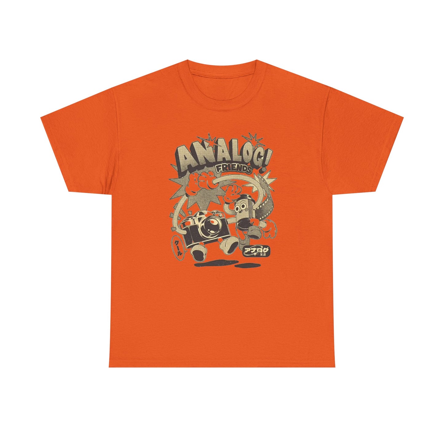 Analog Friends T Shirt Retro Photo Unisex Heavy Cotton Tee