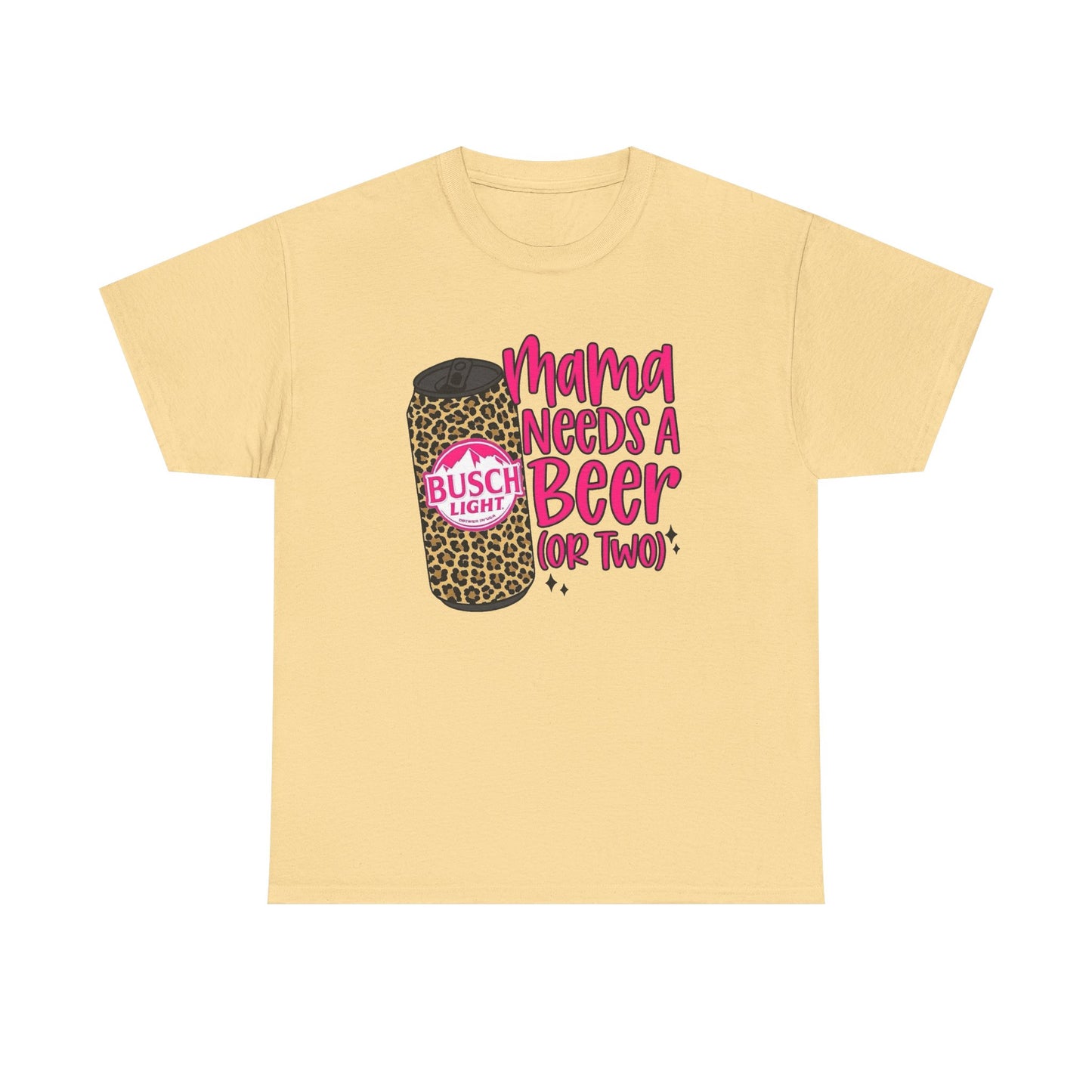 Mama Needs A Beer Funny Graphic T Shirt NEW Adult Regular Sizing Tee