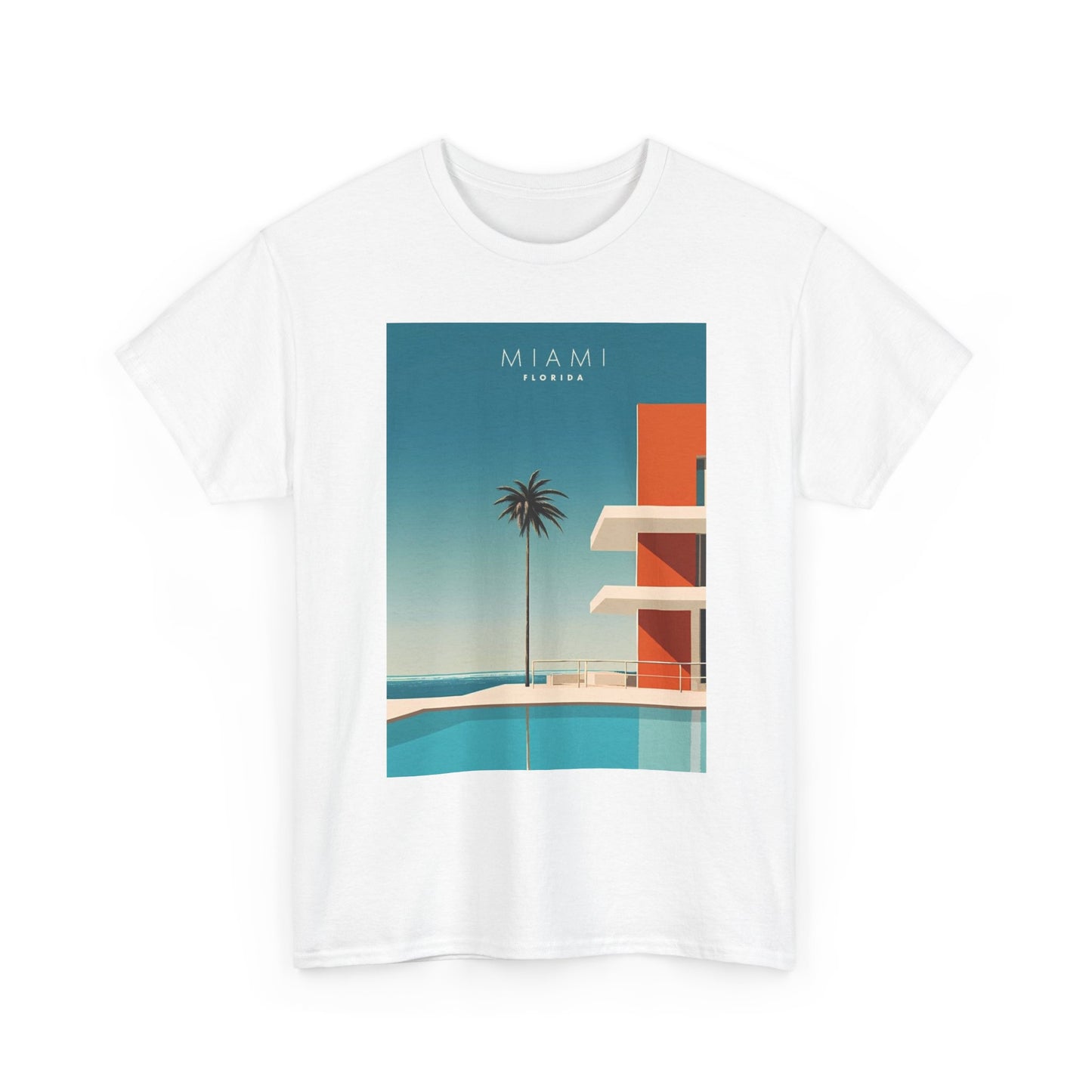 Miami Florida Graphic T Shirt Cotton Tee Apparel New