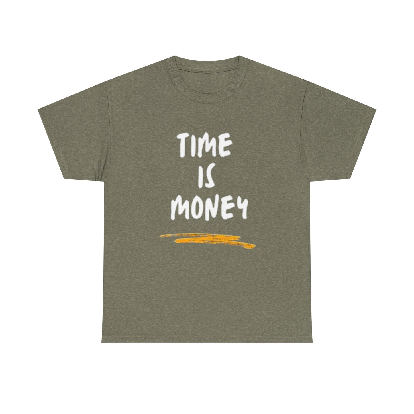 Time Is Money Graphic T Shirt Motivation Crypto Investing  Unisex Heavy Cotton