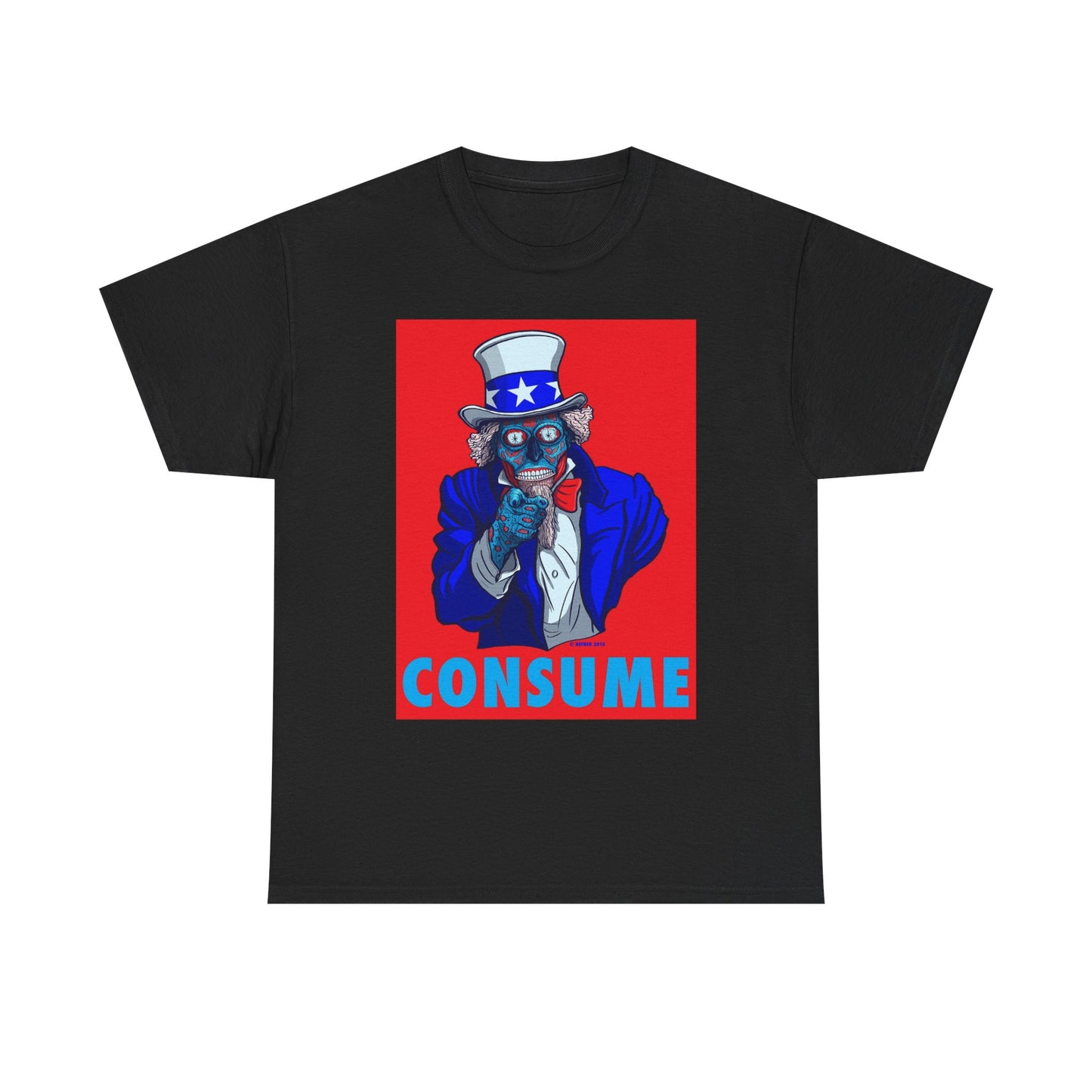 Obey And Consume Graphic T Shirt Vintage Art Unisex Heavy Cotton Tee