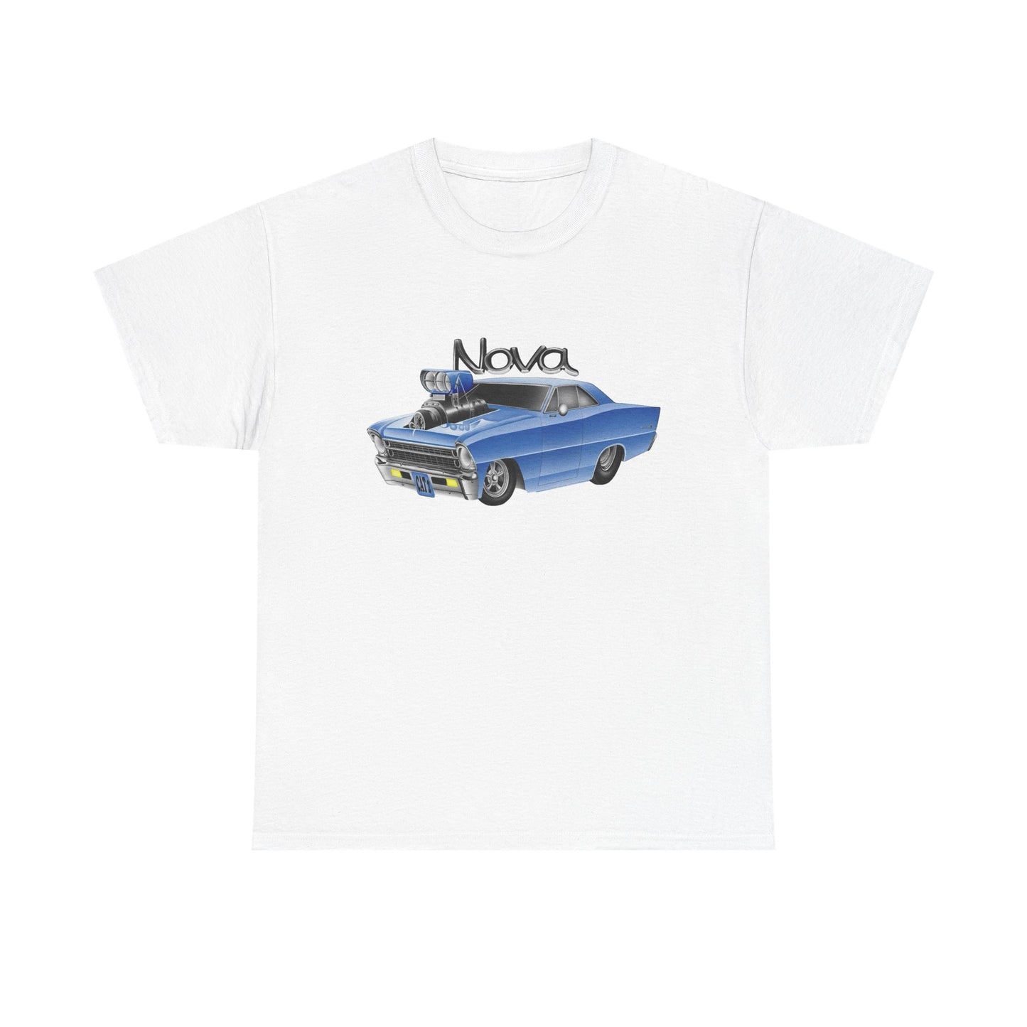Chevy Nova Classic Muscle Car Graphic T Shirt Unisex Heavy Cotton Tee NEW