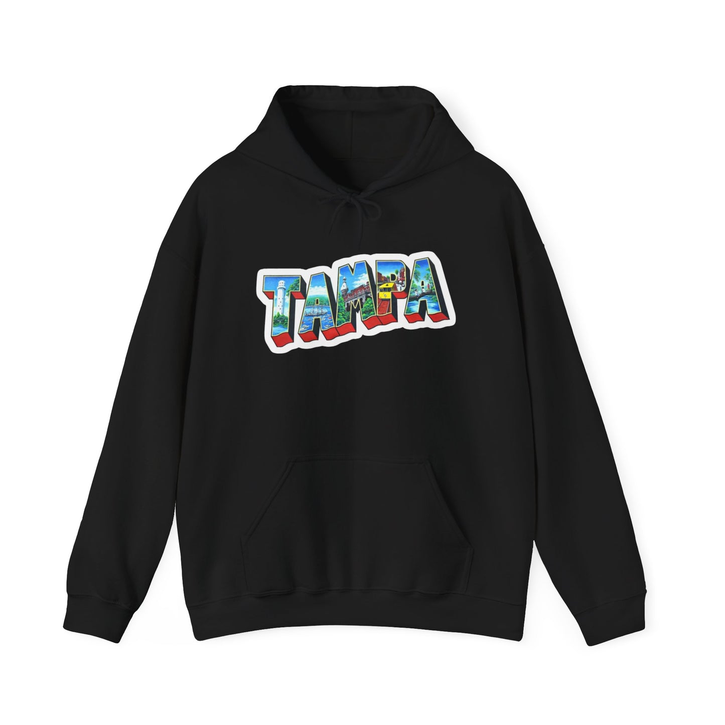 Tampa Florida Graphic Hoodie Unisex Heavy Blend™ Hooded Sweatshirt