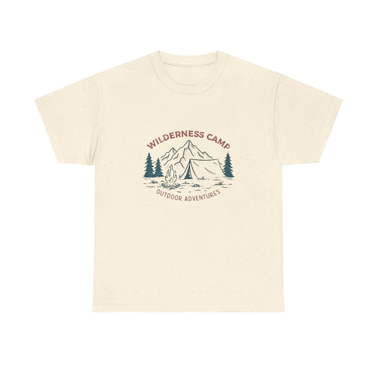 Wilderness Camp Graphic T Shirt Unisex Heavy Cotton Tee