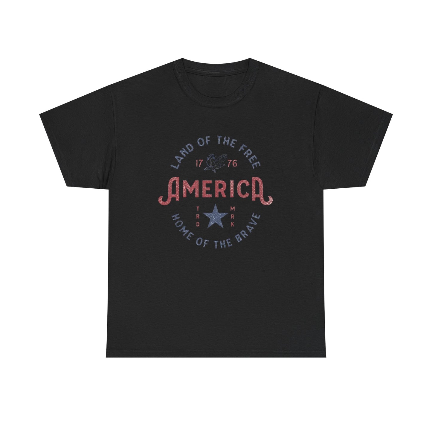 America Land Of The Free Graphic T Shirt Adult New Tee