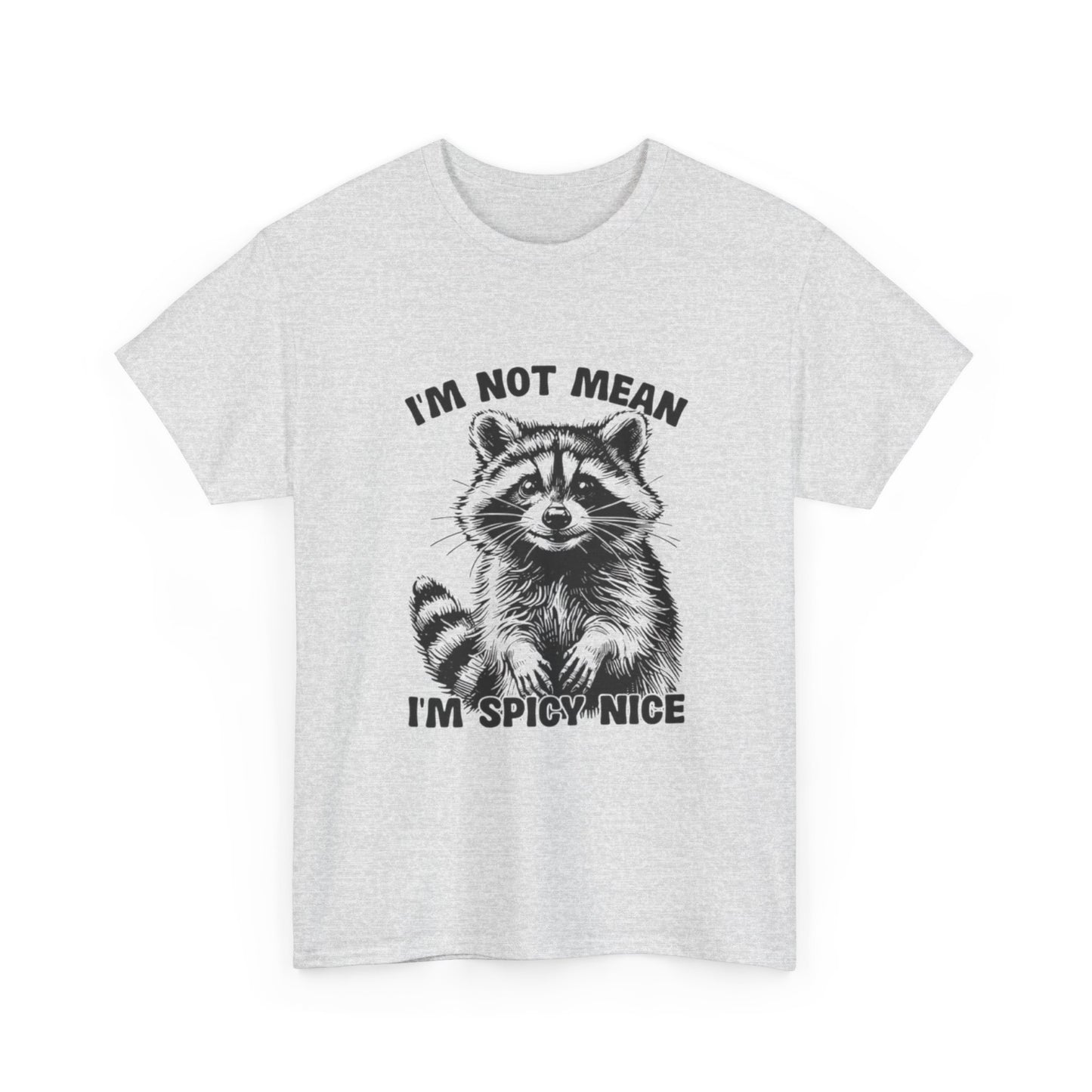 I'm Not Mean I'm Spicy Nice Funny Graphic T Shirt Unisex Heavy Cotton Tee