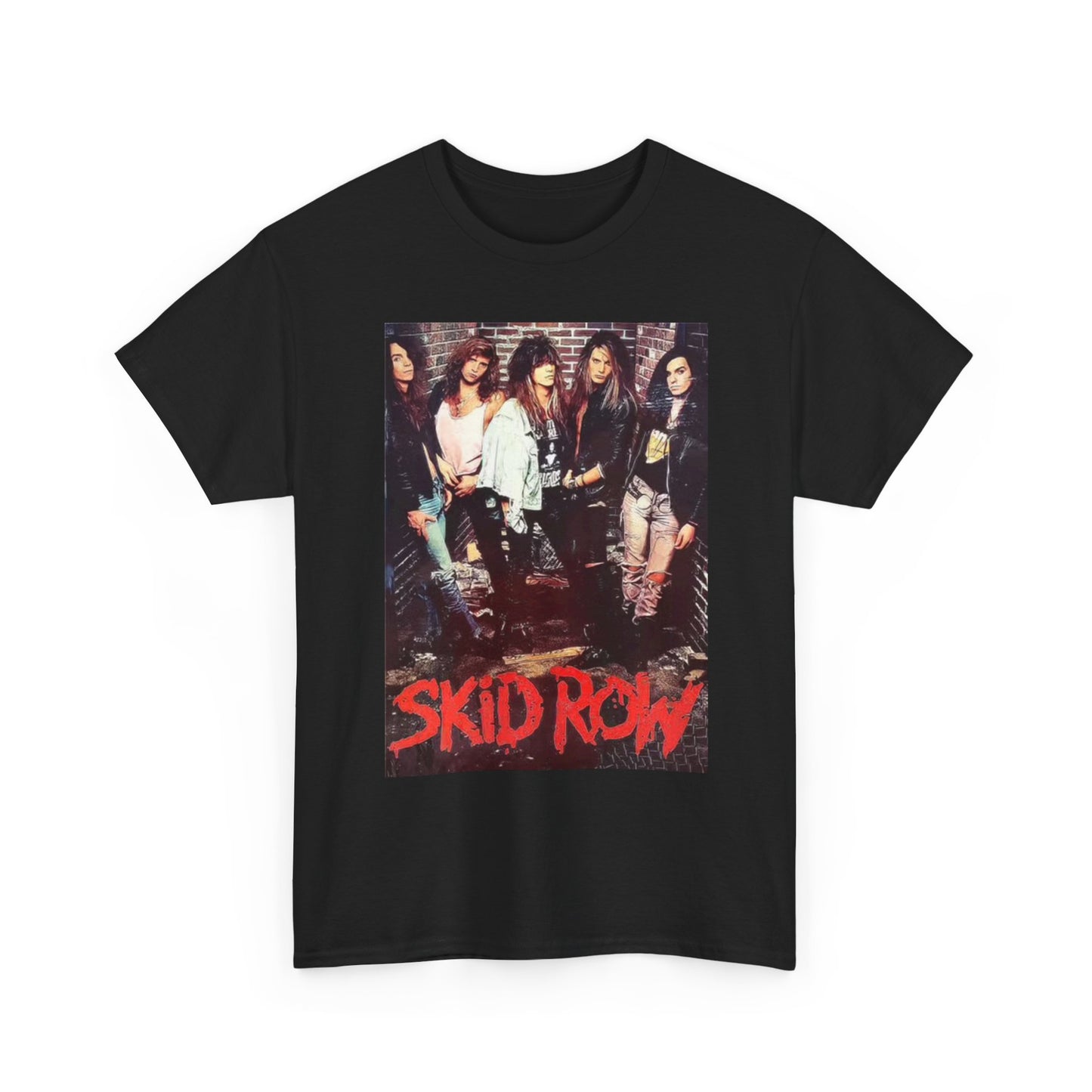 Skid row Graphic T Shirt Vintage Rock Band Merch Unisex Heavy Cotton Tee