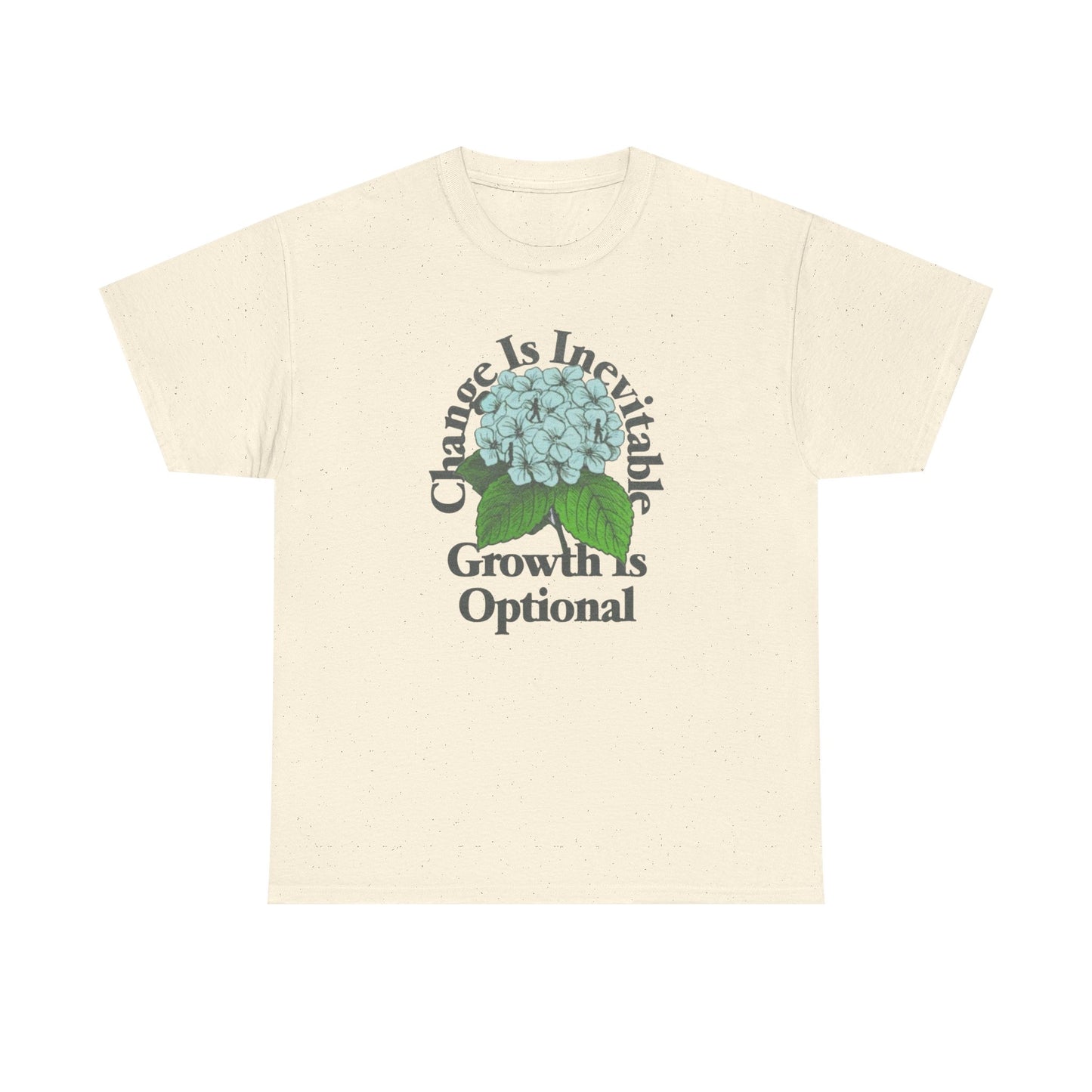 Change Is Inevitable Growth Is Optional Graphic T Shirt NEW Adult Heavy Cotton
