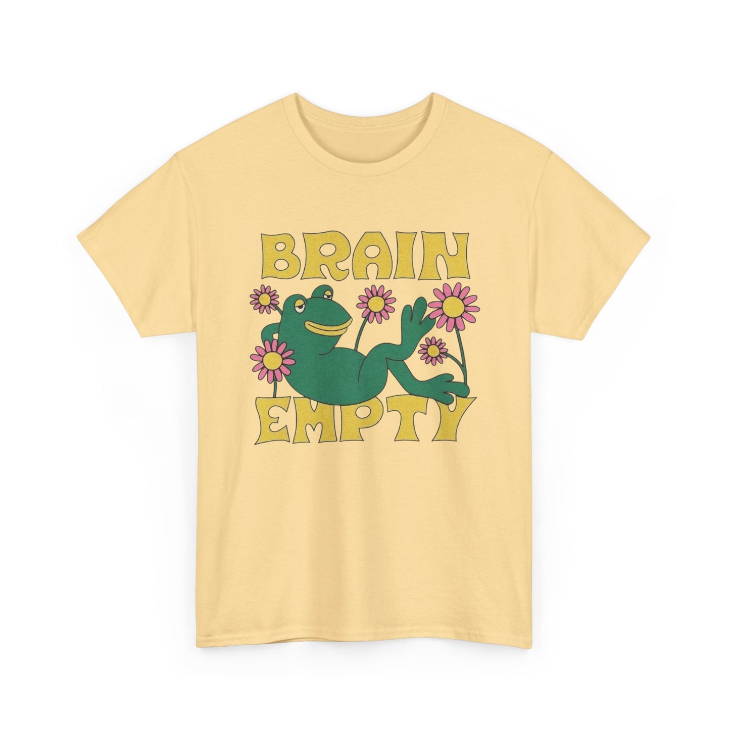 Brain Empty Frog T Shirt Unisex Heavy Cotton Tee