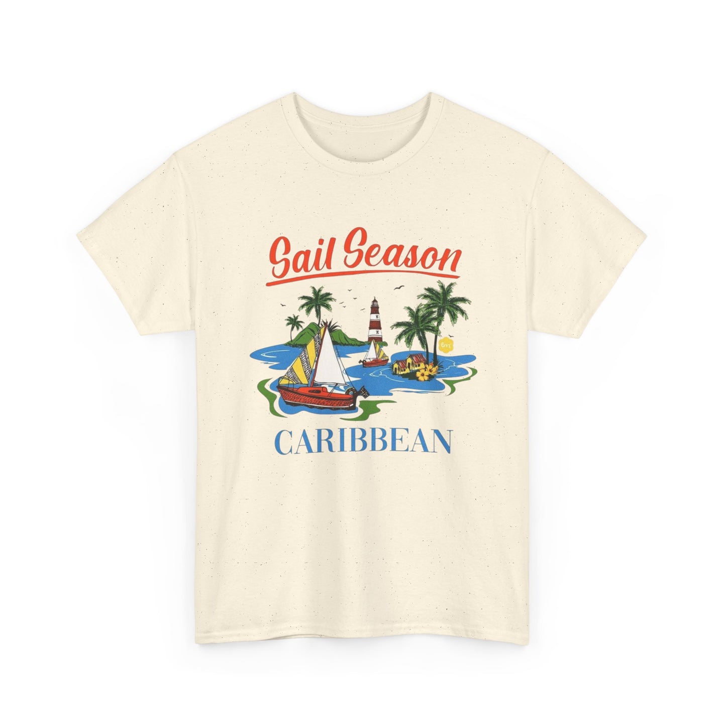 Sail Season Carribean Graphic T Shirt S-5XL NEW Unisex Heavy Cotton Tee