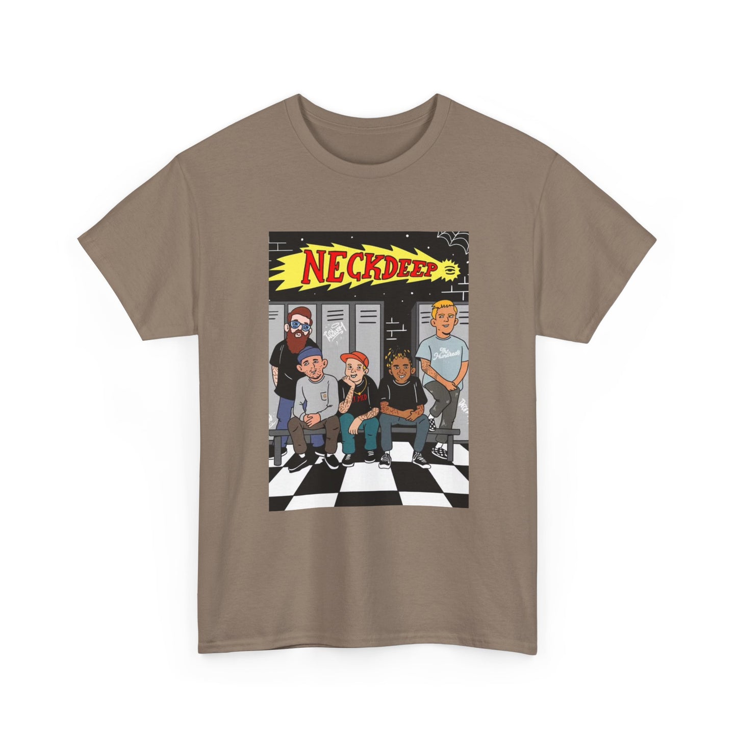 Neck Deep Tshirt Punk Rock UK retro Album art Unisex Heavy Cotton Tee