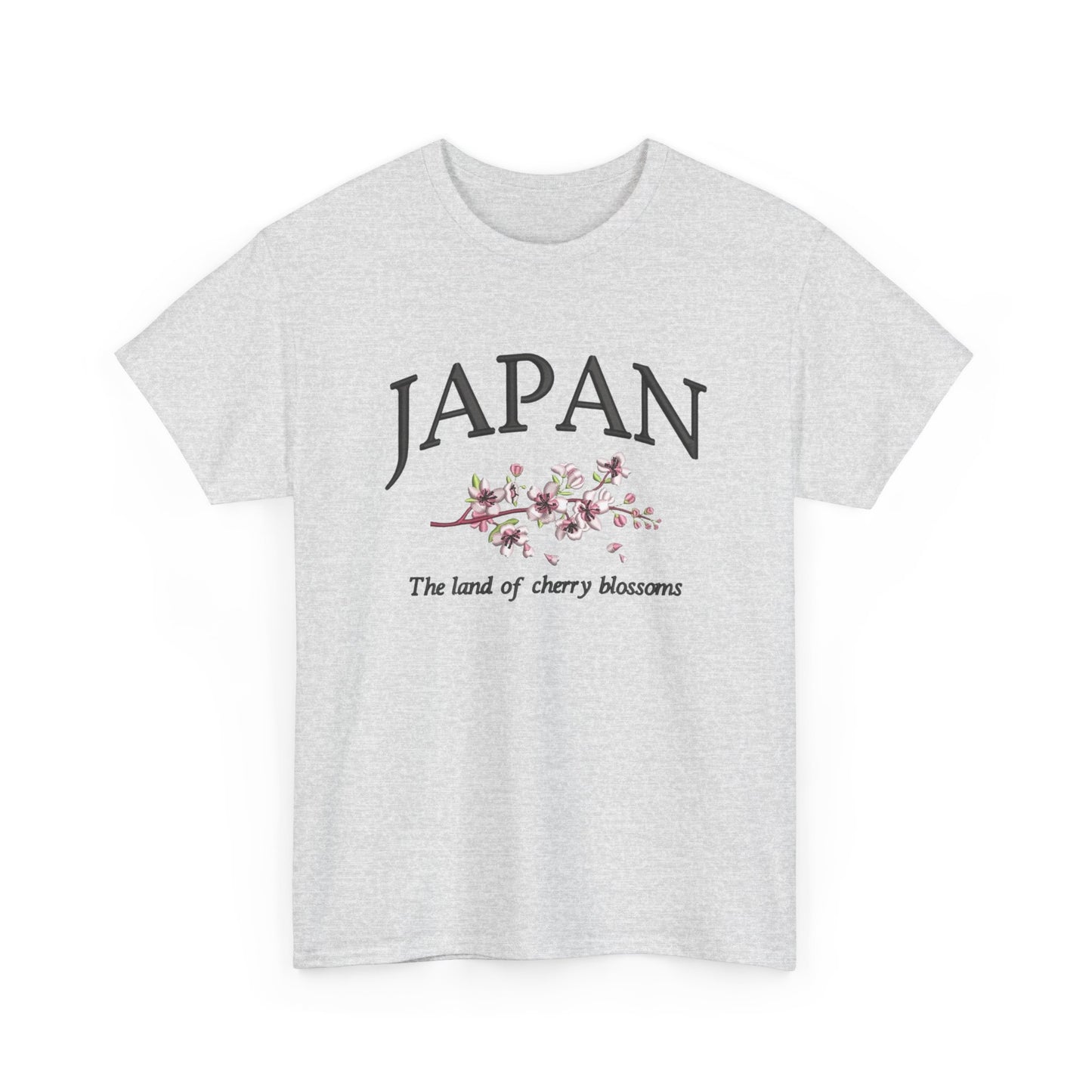 Japan Land Of The Cherry Blossoms Graphic T Shirt NEW Unisex Heavy Cotton Tee