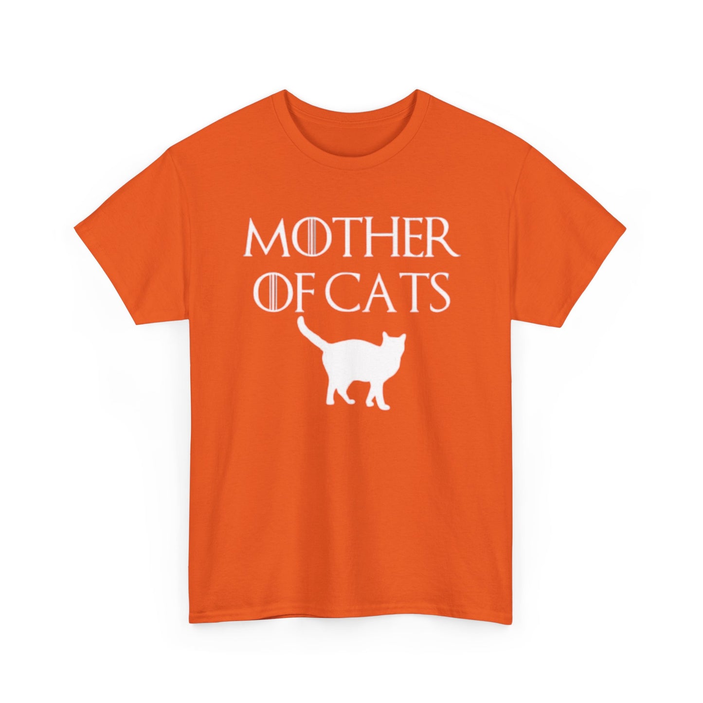 Mother Of Cats Funny Graphic T Shirt Cat Lover Kittens Unisex Heavy Cotton Tee