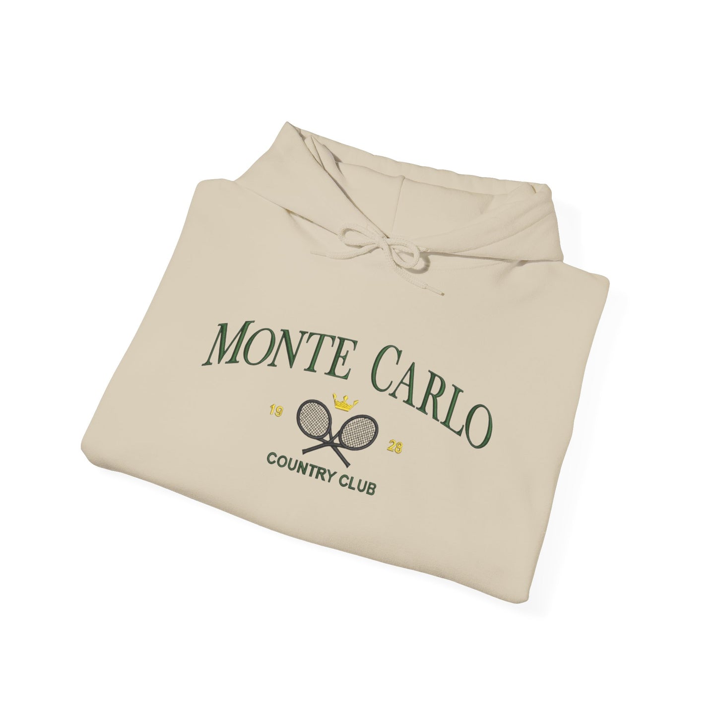 Monte Carlo Country Club Graphic Hoodie Heavy Blend Sweatshirt NEW