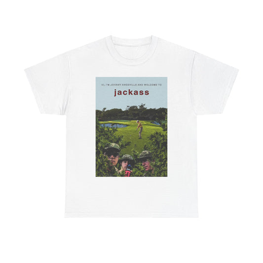 Jackass Tshirt Funny Golfing Gear MTV Comedy Prank Unisex Heavy Cotton Tee