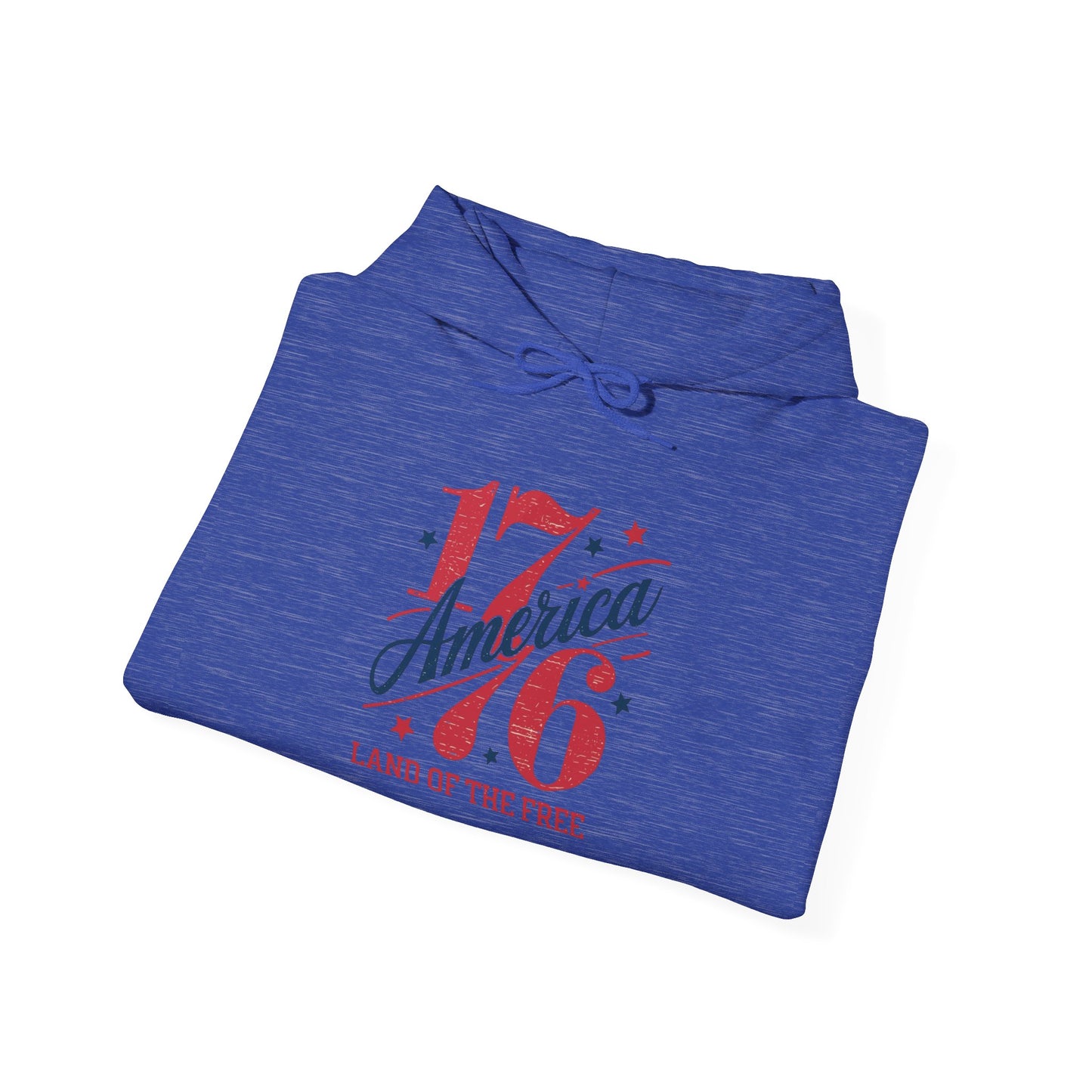 1776 America Land Of The Free Graphic Hoodie Heavy Blend™ NEW Sweatshirt