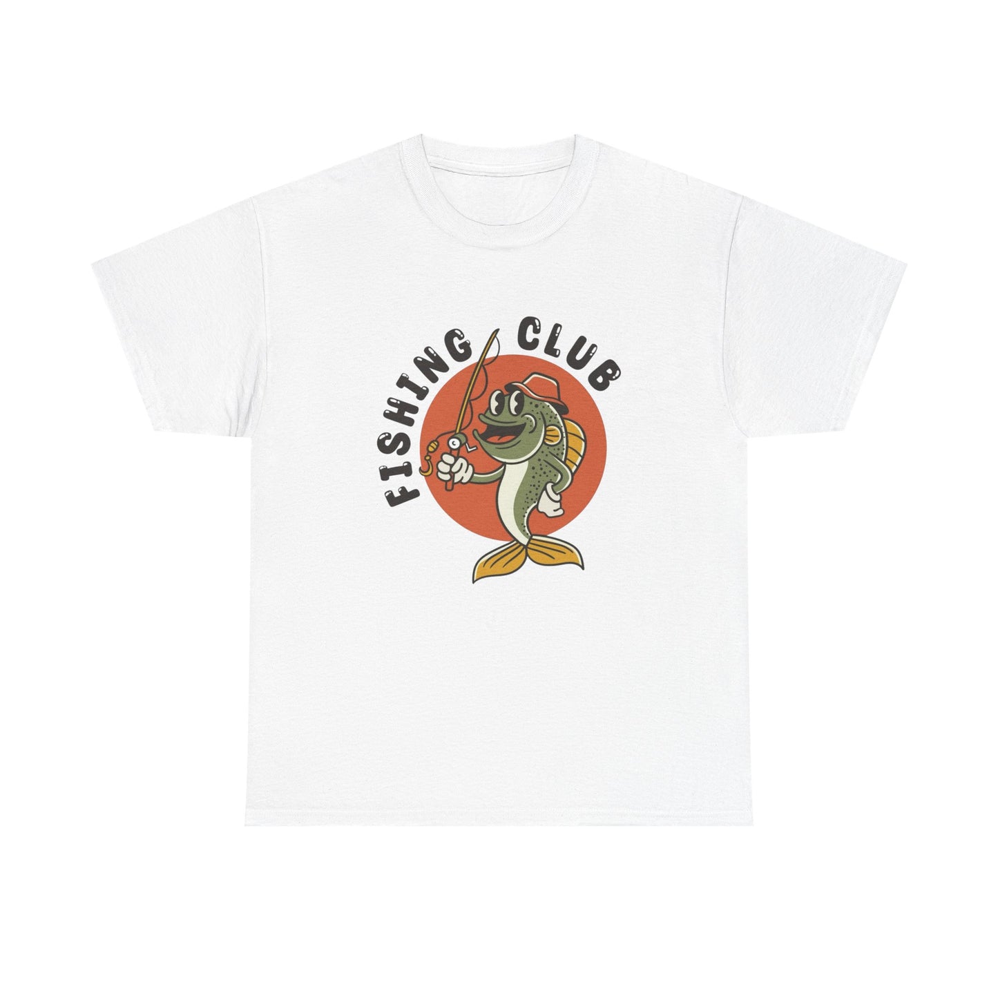 Fishing Club Graphic T Shirt NEW Adult Unisex Heavy Cotton Tee