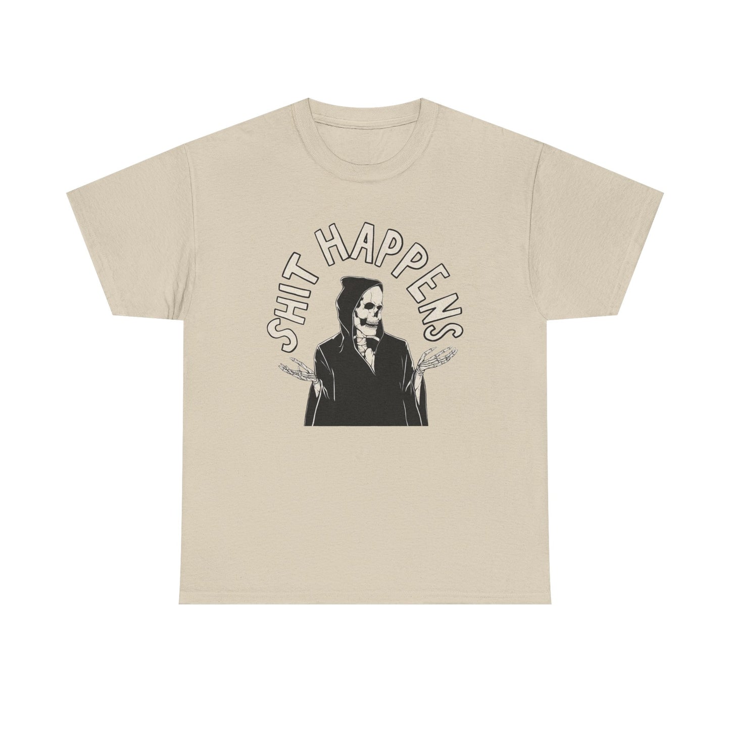 Things Happen Funny Graphic T Shirt NEW Unisex Heavy Cotton Tee