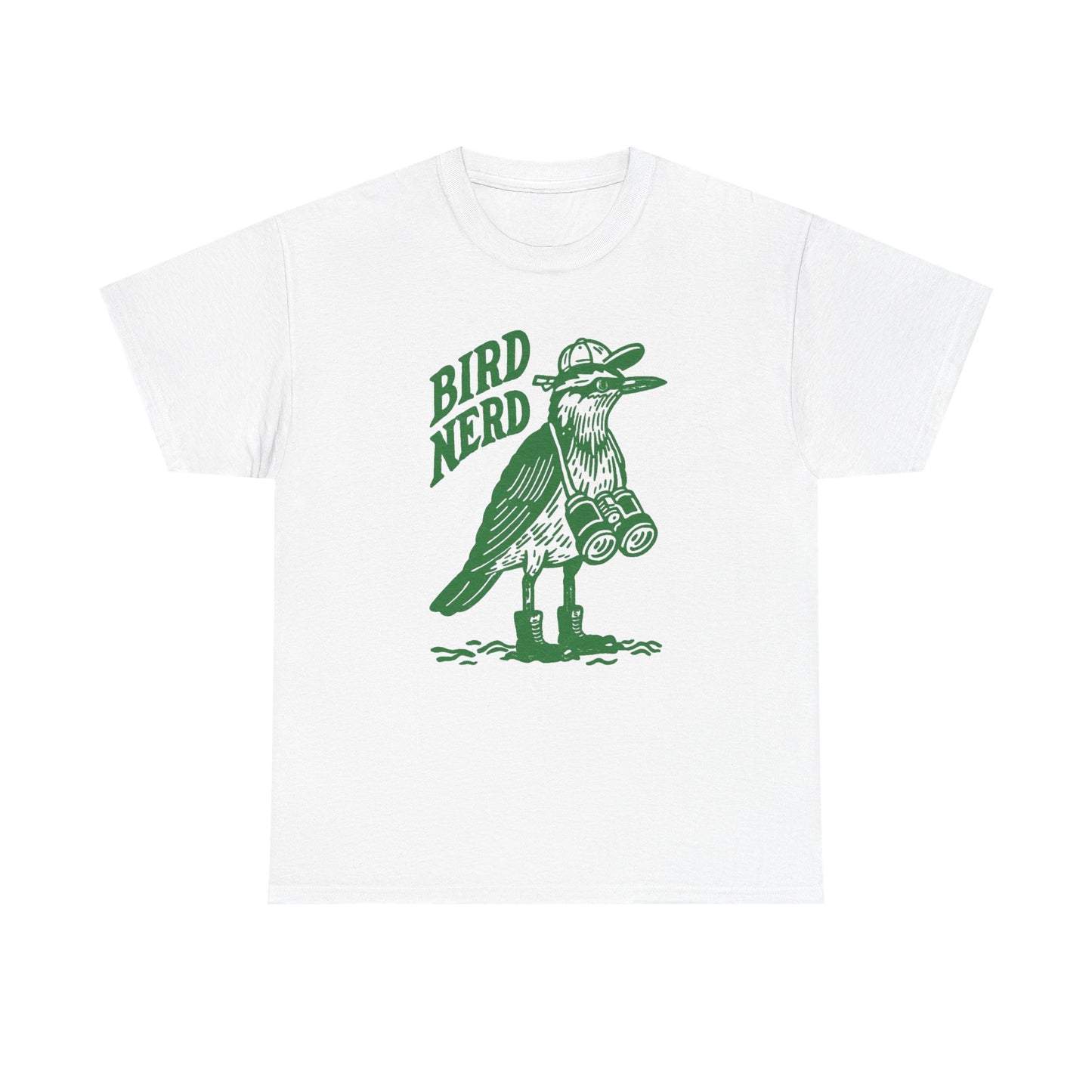 Bird Nerd Watching Funny Graphic T Shirt Men's Heavy Cotton Tee