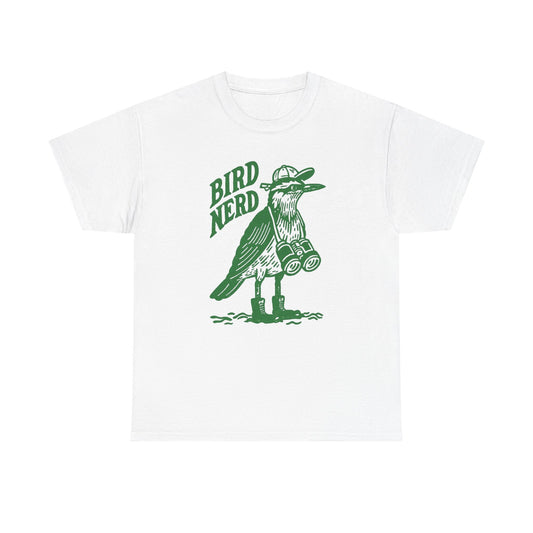 Bird Nerd Watching Funny Graphic T Shirt Men's Heavy Cotton Tee