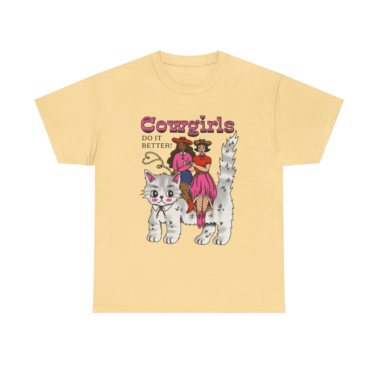 Cowgirls Do It Better Graphic T-Shirt Unisex Heavy Cotton Tee Gift NEW