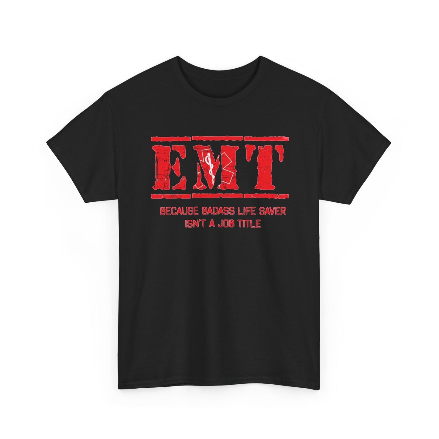 EMT Graphic T Shirt Bad ass Hospital Workers Graphic Funny Unisex Heavy Cotton
