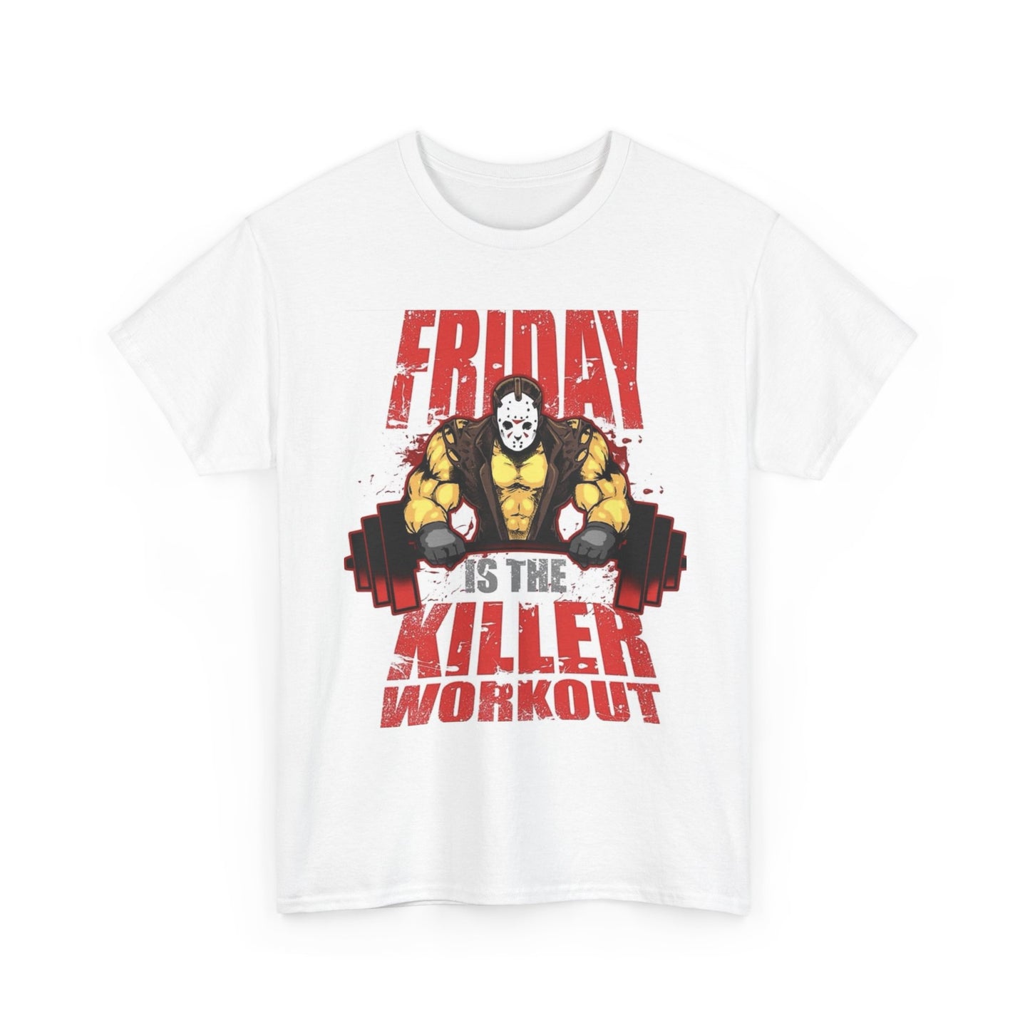 Friday Is The Killer Workout Graphic T Shirt Brand New Cotton Tee