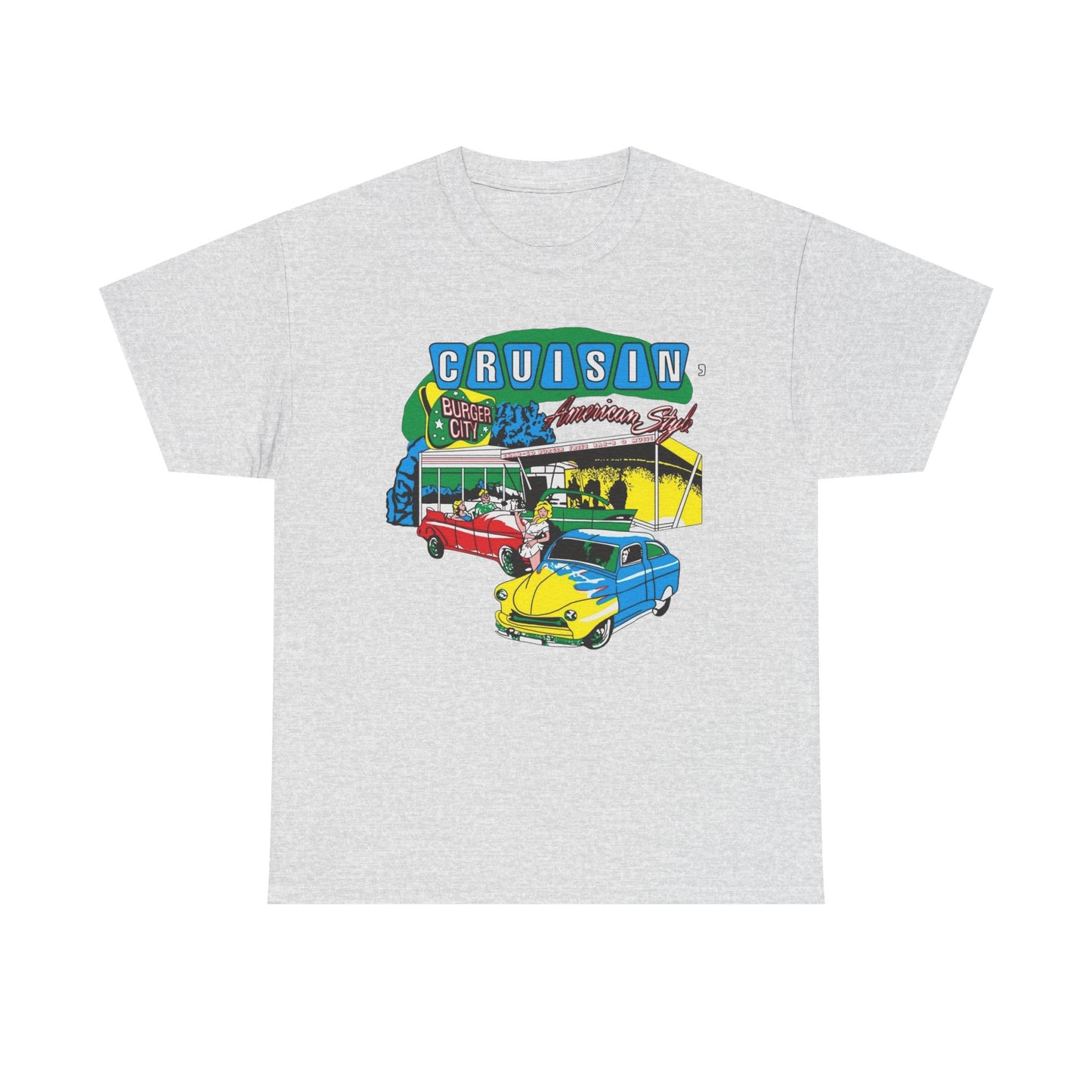Cruise In Vintage Nostalgia Graphic T-Shirt Unisex Heavy Cotton Tee Gift NEW