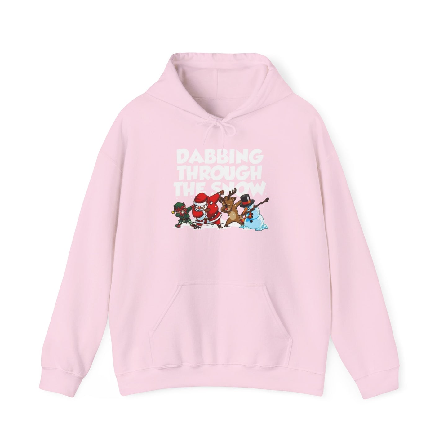 Dabbing Through The Snow Christmas Graphic Hoodie Heavy Blend™ Hooded Sweatshirt